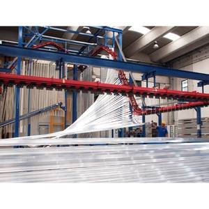 Ligne de revêtement automatique clé en main à haut rendement pour les profilés en aluminium Composants verticaux PLC Machines de revêtement des métaux - Product Image 4