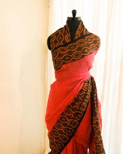 Nouvelle arrivée Saree en lin avec chemisier saris de vêtements indiens pakistanais pour l'approvisionnement mondial en Inde - Product Image 4