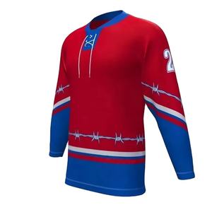 Sublimation <b>Printing</b> Ice Hockey Jerseys With Customized Logo Design Wholesale Best Quality Price Ice Hockey uniform - Product Image 5