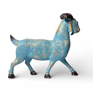 Figura Decorativa de Cabra de Resina con Diseño Tradicional Antiguo - Product Image 5