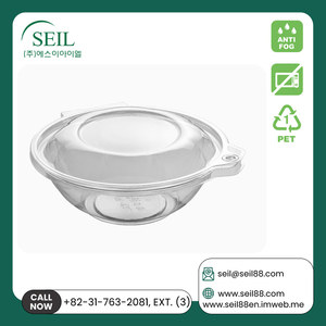 Premium Quality Top Selling Transparent PET Plastic 24 OZ Food Take Away Round Temper Evident Containers <b>Bowl</b> SL-TR24 (<b>BOWL</b>) - Product Image 4