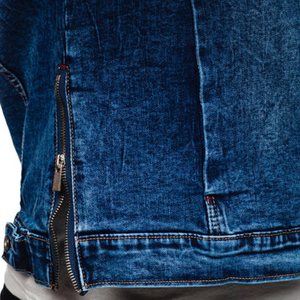 Nueva moda al por mayor chaquetas de mezclilla lisas para hombre chaquetas de mezclilla de alta calidad al por mayor para venta en línea chaquetas de mezclilla para hombre - Product Image 5