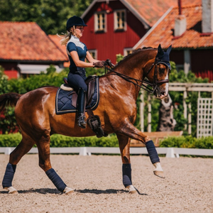 ผ้าพันขนแกะแบบพรีเมี่ยมสำหรับป้องกันขาและให้ความสบายแผ่นห่อตัวโปโลลายม้าที่ทนทาน - Product Image 5