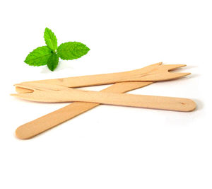 Tenedor de bambú para recoger frutas, los tenedores naturales más vendidos para postres y frutas que sirven al por mayor de fábrica por UF INTERNATION - Product Image 1