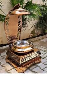 Vintage Brass Chafing Dish with Hammered Finish & Stand Hotel & Catering Events Decorative <b>Food</b> Warmer Warming Holding Equipment - Product Image 6