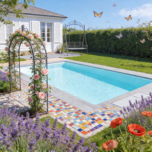 Piscina enterrada, piscina transparente, piscina para perros, piscina de hielo, piscina con mosaico - Product Image 5