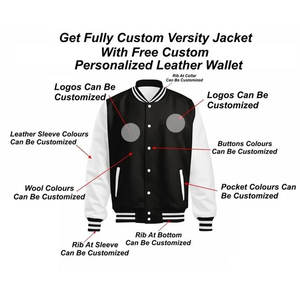 Venta al por mayor de chaquetas universitarias a prueba de viento teñidas lisas, chaquetas Letterman acolchadas con parches personalizados para ropa unisex - Product Image 5