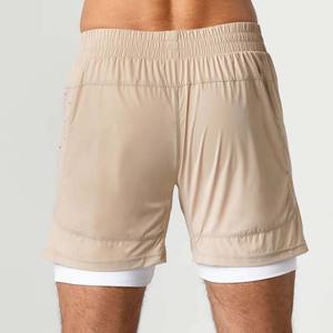 Short de basket-ball en coton de haute qualité, décontracté, pour homme, en polyester, double couche, unisexe, avec logo personnalisé, OEM, pour entraînement - Product Image 4