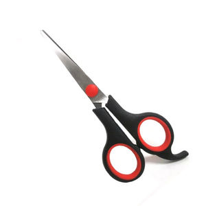 Tijeras de corte de pelo de peluquero con mango de plástico Tijeras de corte de pelo de belleza de acero metálico con reposapiés y embalaje personalizado - Product Image 6