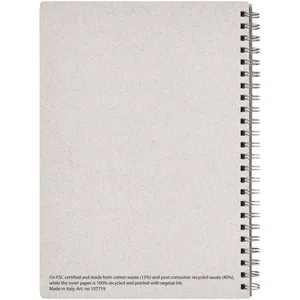 White <b>A5</b> <b>Spiral</b> <b>Notebook</b> Sustainable Sketchbook for Merchandising - Product Image 5