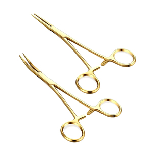 MEDIHEAL SURGICAL CORPORATION Pince hémostatique anti-moustiques de haute qualité en acier métallique plaqué or 12,5 cm, forceps médicaux de classe I - Product Image 6