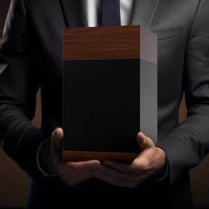 Urna de madera de nogal negro hecha a mano para cenizas de adultos, caja de urna funeraria decorativa grande para hombres y mujeres, contenedor de cremación elegante - Product Image 6