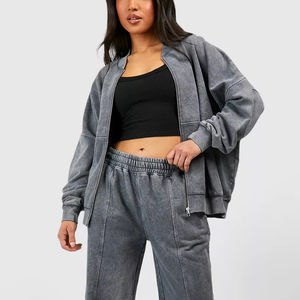 Ensemble de survêtement tendance pour femme, collection sport textile 2025, séchage rapide, prix abordable, deux pièces imprimées, coupe oversize - Product Image 6