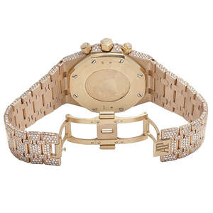 Montre VVS Moissanite Bust Down haut de gamme, entièrement sertie de pierres, en acier inoxydable, mouvement à quartz, verre traité, bijoux de luxe hip-hop pour hommes - Product Image 2