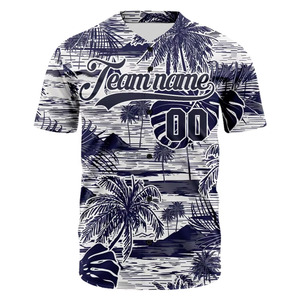 Maillot de baseball vierge en gros sublimé séchage rapide respirant 100% polyester vêtements de baseball softball maillot boutonné - Product Image 6