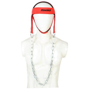 สายรัดศีรษะคอแบบปรับได้นีโอพรีนช่วยยกน้ำหนักกันลื่นอุปกรณ์ออกกำลังกายยิมมืออาชีพ - Product Image 1