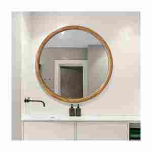 Venta caliente con precio razonable hecho en La India espejo redondo marco de madera redondo moderno hecho a medida con alta calidad - Product Image 3