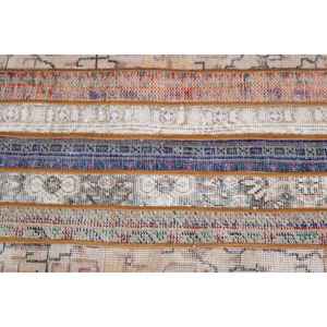 Alfombra Turca Vintage, Alfombra de 1.8x3.1 pies, Alfombra Pequeña Azul con Diseño de Patchwork - Product Image 4