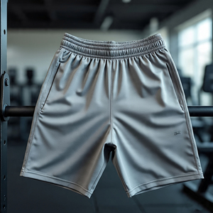 Street Style Workout <b>Shorts</b> with Elastic Waist <b>Lightweight</b> Gym Fitness Wear Summer Running <b>Shorts</b> - Product Image 6