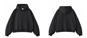 Sweat-shirt boxy court Hip Hop 420gsm Terry Hoodies Logo personnalisé Coupe ajustée pour hommes Automne Hiver Sports Manches longues - Product Image 6