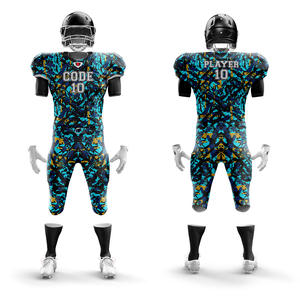 Ensemble de maillots de football américain pour garçons, uniformes à manches courtes et respirants avec logo personnalisé, meilleure Offre Spéciale, à bas prix - Product Image 4