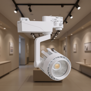 Projecteur sur rail triphasé blanc 30W BAT - Product Image 3