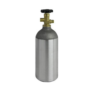 Tanque de CO2 de 2.5 lb (4 kg), cilindro de aluminio TPED EN ISO 7866, botella para bebidas. - Product Image 3