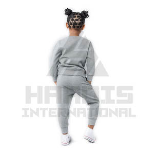 Trajes de chándal de manga larga para niños | Chándal de lana Conjunto de invierno Ropa de calle para niños de talla grande 2PCs - Product Image 2