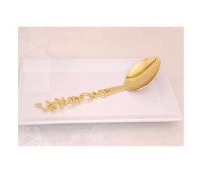 Leaf Design Couteau à gâteau décoratif Set de couteaux à beurre en métal couleur or Set de couverts à des prix raisonnables - Product Image 5