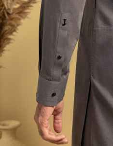 Traje de 2 Piezas con Diseño de Bordado Personalizado, Elegante Vestido de Novia de Invierno, Shalwar Kameez Mehndi de Algodón Transpirable para Hombres Pakistaníes - Product Image 2