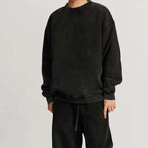 Sweat à capuche homme sur mesure à épaules tombantes, épais, délavé à l'acide, avec boutons et impression numérique - Product Image 6