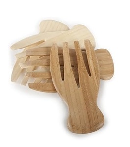 Ensemble de service à salade en bois de qualité supérieure, ensemble de service à salade en bois de luxe à bas prix, ensemble de mélangeurs à salade de légumes, taille personnalisée - Product Image 3