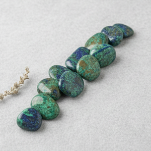 Pierre précieuse naturelle azurite malachite, facettée, en vrac, de formes variées, pour la fabrication de bijoux, vente en gros, exportation, fournisseur - Product Image 4