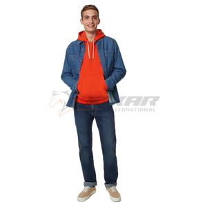Sweat à capuche pour hommes de qualité supérieure haut de gamme pull en coton imprimé logo personnalisé tendance pour l'hiver thermique avec des prix bon marché - Product Image 3