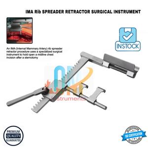 Separador de Costillas Manual de Alta Resistencia, Instrumentos Quirúrgicos para Cirugía Cardíaca, Acero Inoxidable, Certificado ISO Médico, Reutilizable - Product Image 2
