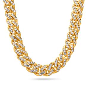 Collier Moissanite en argent sterling brillant E Color Brilliant Cut VVS2 Clarity Hip Hop Style Premium Bijoux de haute qualité - Product Image 6