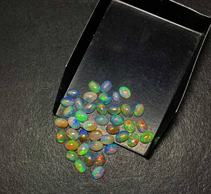 IGI certificado 19 Uds ópalo etíope cabujón ovalado suelto Natural Multi fuego tamaños 5*7mm a 20mm 10 CT lote para joyería - Product Image 4