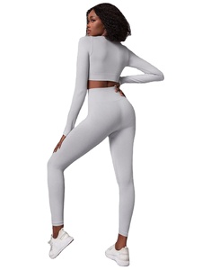 Vêtements de fitness femmes vêtements de yoga femmes ensembles sans couture d'extérieur legging de sport vierge et ensemble de yoga de soutien-gorge - Product Image 2