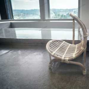 Cuna moderna de lujo con forma de luna de madera para fotografía de recién nacido, cuna de mimbre de bambú para dormitorio y uso al aire libre - Product Image 5