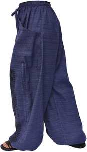 Pantalon de survêtement thermique pour femme, taille mi-haute, taille élastique, coupe ample, jambe large, coton, streetwear, décontracté, pantalon baggy d'hiver, coupe-vent - Product Image 5