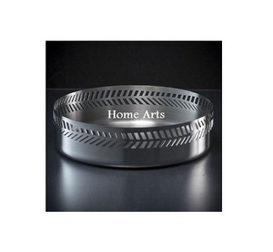 Nuevo diseño Utensilios de cocina Cuenco para servir alimentos Cuenco para servir chocolate de color plateado de acero inoxidable de Home Arts - Product Image 2