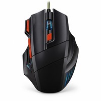 Ratón para Juegos con Cable USB, Retroiluminación RGB, 7 Botones, 3600 DPI, Sensor Óptico, para PC, Portátil, Oficina y Deportes Electrónicos