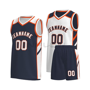 Ensembles d'uniformes de maillot de basket-ball à motif d'équipe de jeunes de sublimation au design personnalisé Vêtements de basket-ball 100% polyester - Product Image 6