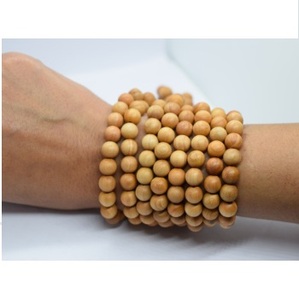 Cuentas de Oración Budistas de Madera de Sándalo, Cuentas Mala Riddhi Siddhi, Pulsera Religiosa Infantil para Aniversario - Product Image 3