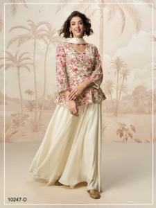 Traje Salwar Kameez étnico indio de diseñador de alta calidad para mujer con Dupatta disponible a precios al por mayor de La India - Product Image 3