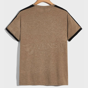 Camiseta de cuello redondo de algodón para hombre de último estilo, ropa informal de verano ligera y de secado rápido con ajuste Extragrande - Product Image 2