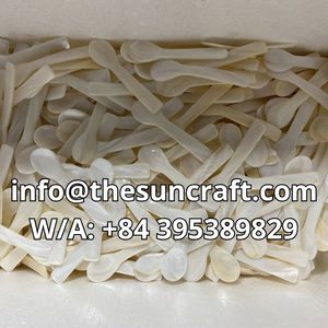 Cuchara de Caviar Blanca de Lujo, Cuchara de Concha de Nácar para Restaurante, Cafetería, Tienda, Venta Directa de Fábrica en Vietnam a Precio Económico - Product Image 5