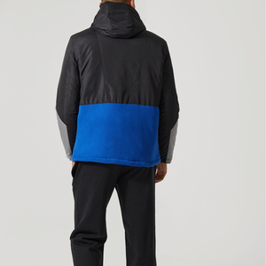 Veste coupe-vent à capuche pour l'extérieur, personnalisable, fermeture éclair sur le devant, polyester écologique, imperméable, coupe-vent, légère - Product Image 2