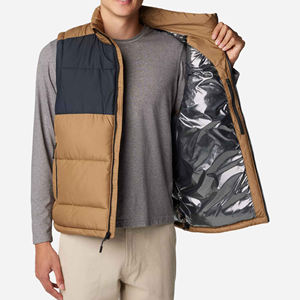 Nouveau personnalisé de haute qualité personnalisé léger gilet chaud hiver fermeture éclair sans manches veste 2025 grande taille hommes à manches courtes gilets - Product Image 2