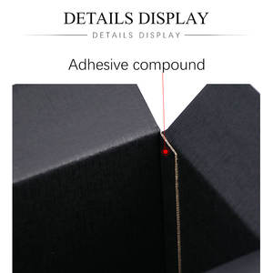 Caja de regalo negra Embalaje de papel corrugado de tres capas Cartón de almacenamiento de transporte Tamaño personalizado y logotipo impreso - Product Image 2